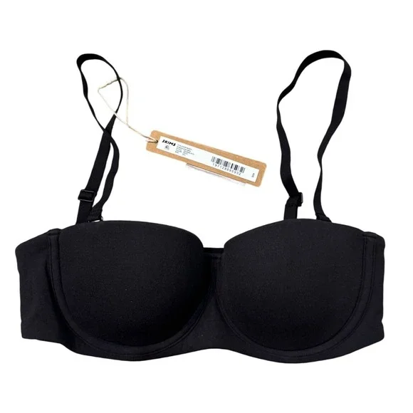 SKIMS‎ Fits Everybody Strapless Bra Onyx Black Style BA BAN 3151 Size 32A - Picture 2 of 7